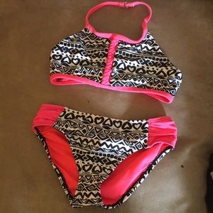 Girls two piece swim suit 6-6x